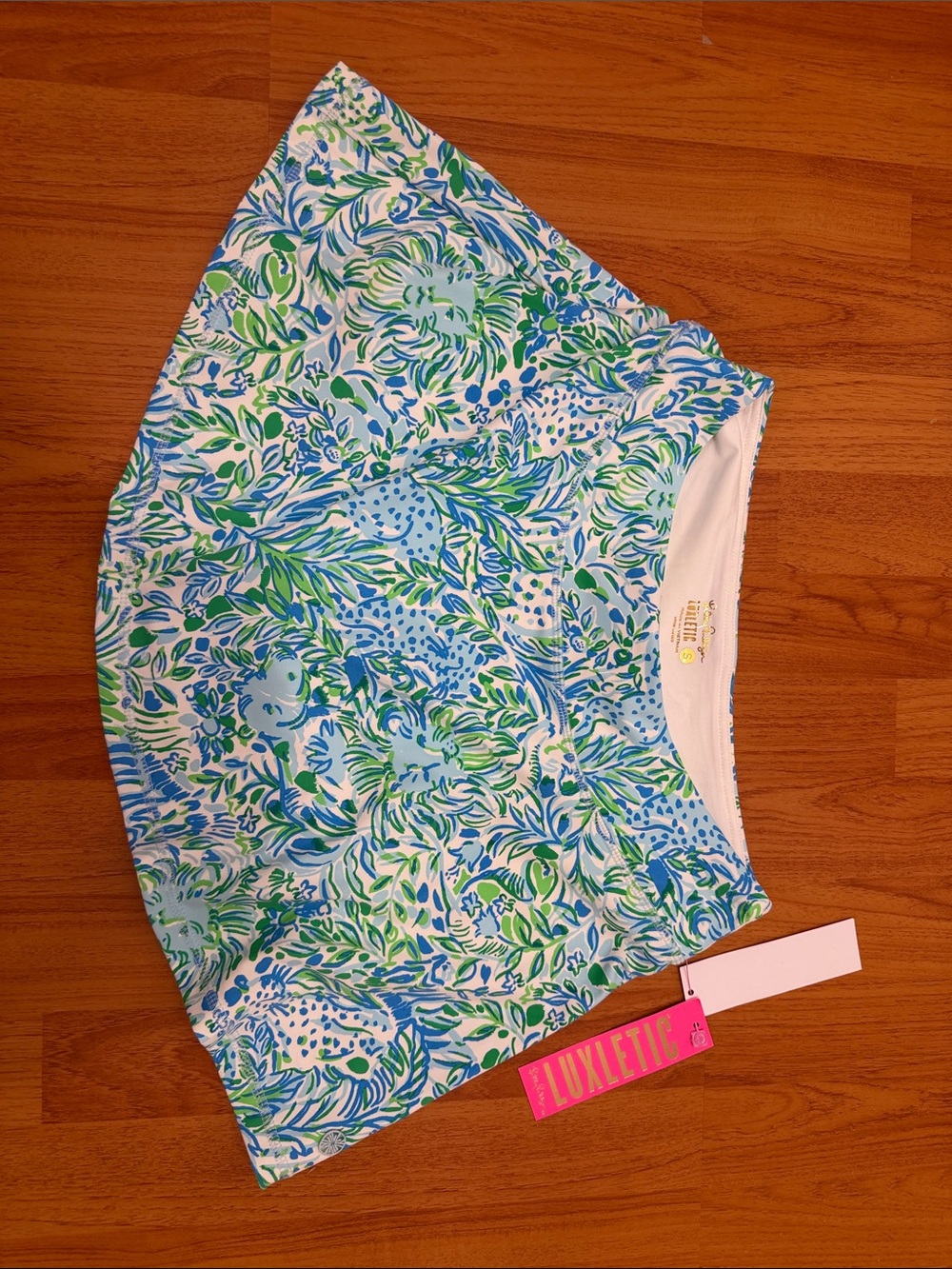 Lilly Pulitzer Aila Skort Blue, Green and White Floral Skirt
